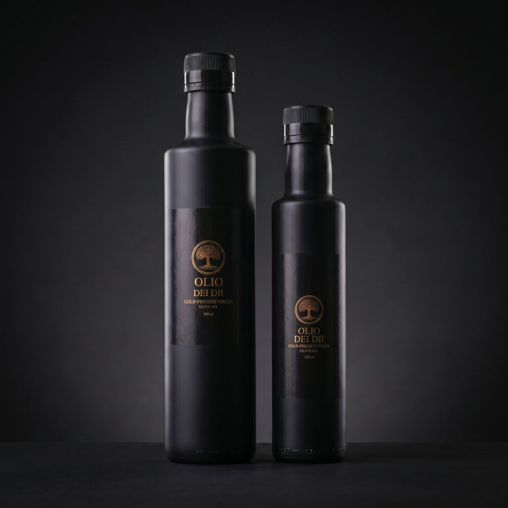 1x500 1x250ml Premium Olivenölflaschen aus Kalabrien