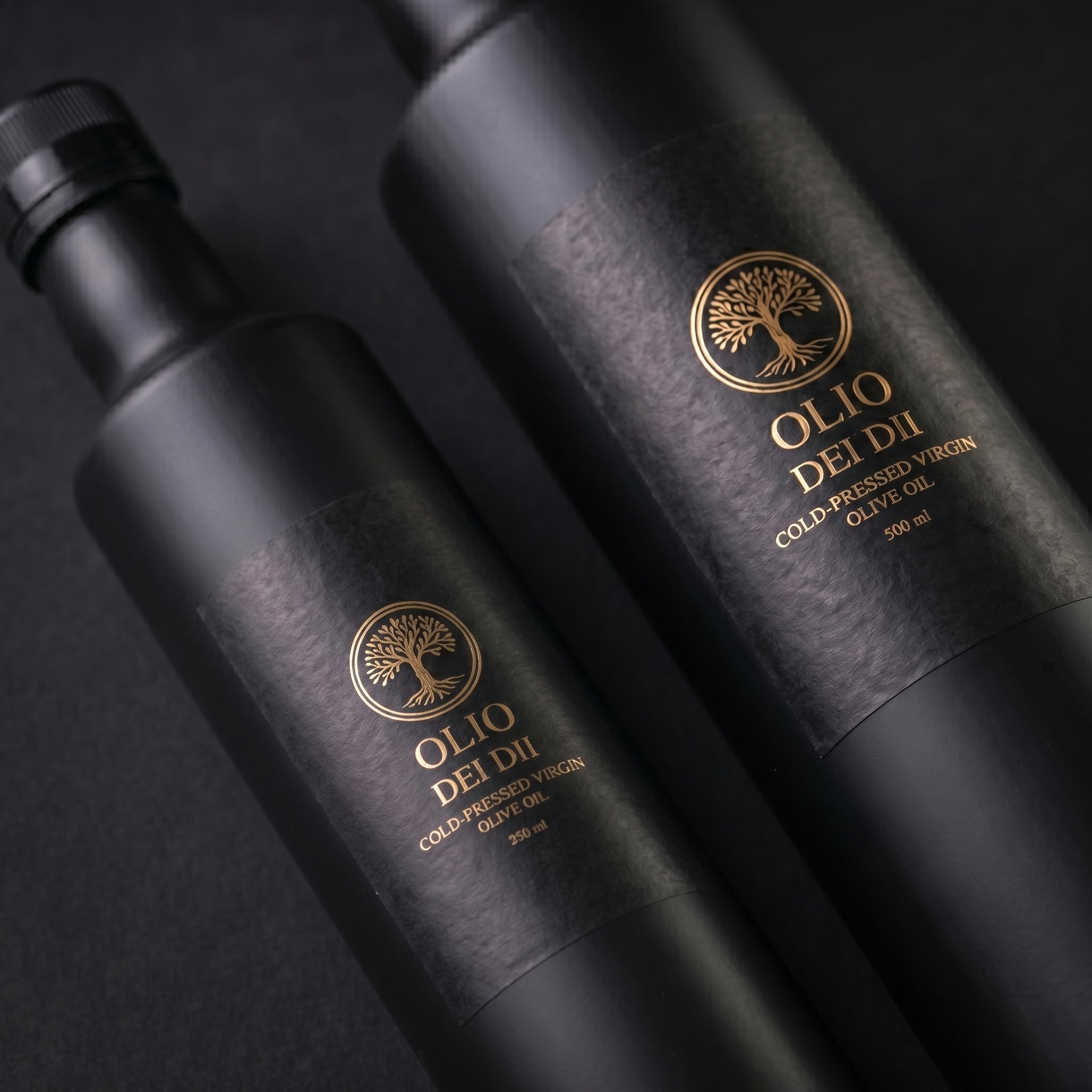 1x500ml, 1x250ml Premium Olivenölflasche aus Kalabrien